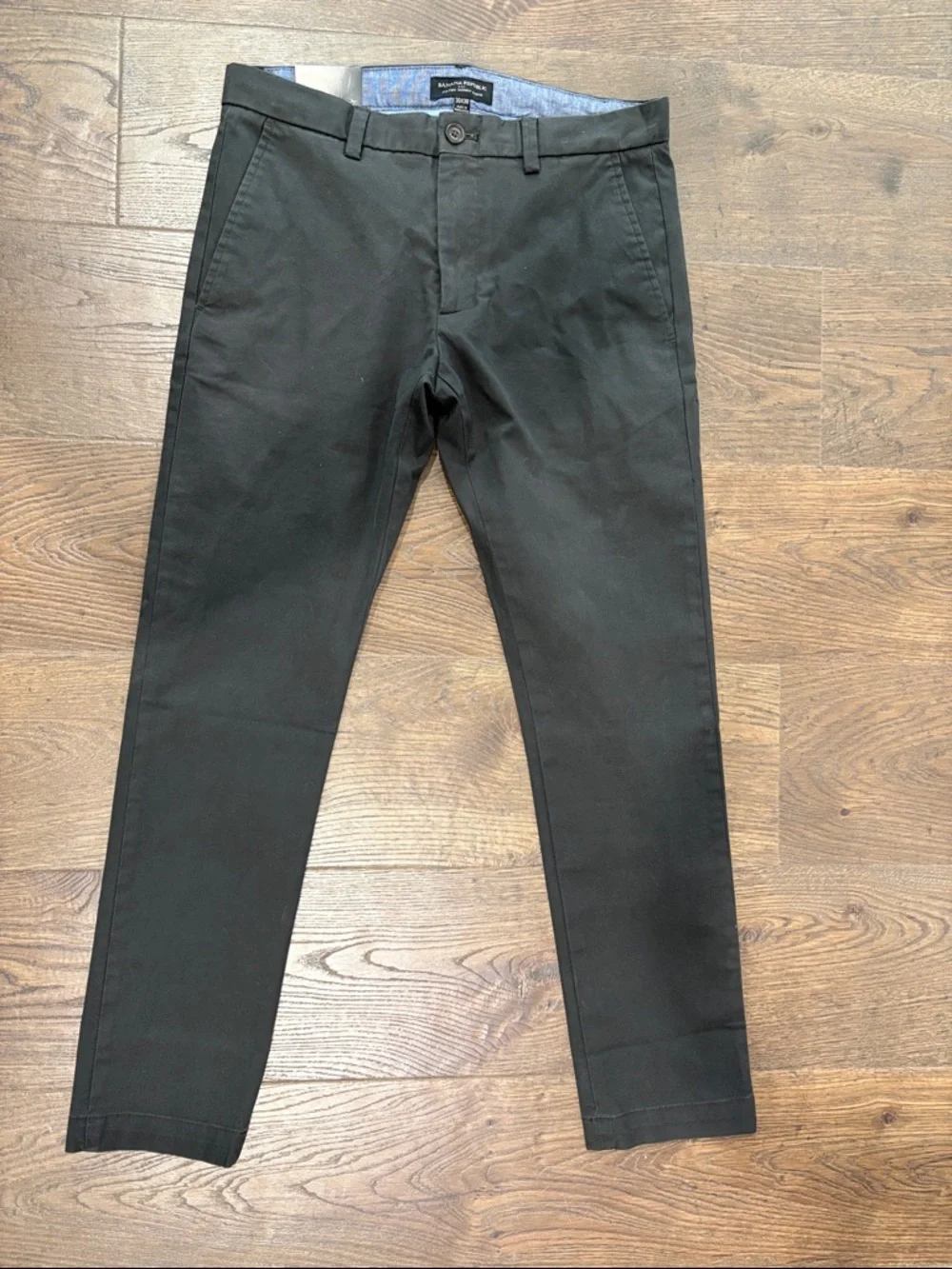 Banana Republic Fulton Stretch Chino Pants Charcoal Gray Men’s 30x30 NWT